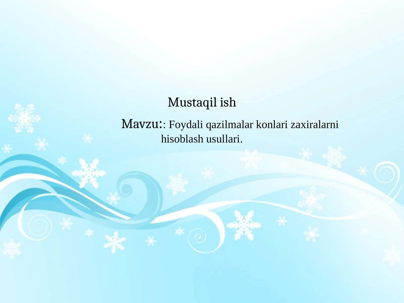 Foydali qazilmalar konlari zaxiralarni hisoblash usullari