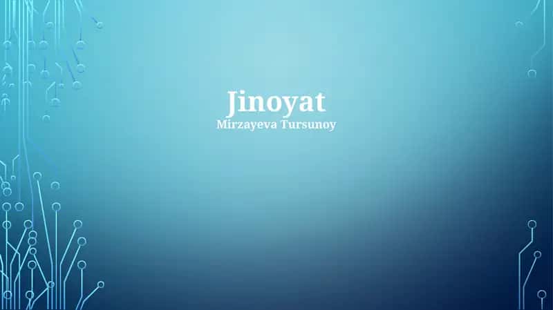 Jinoyatchilik