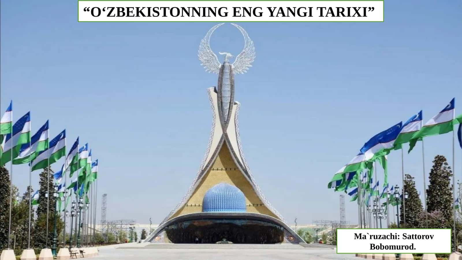 O‘zbekistonning eng yangi tarixi