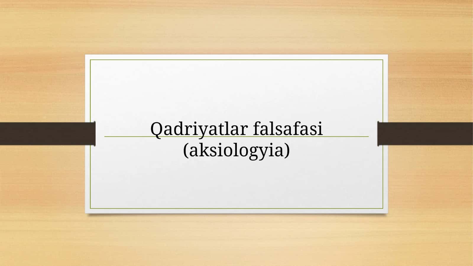 Falasafa fanidan slayd