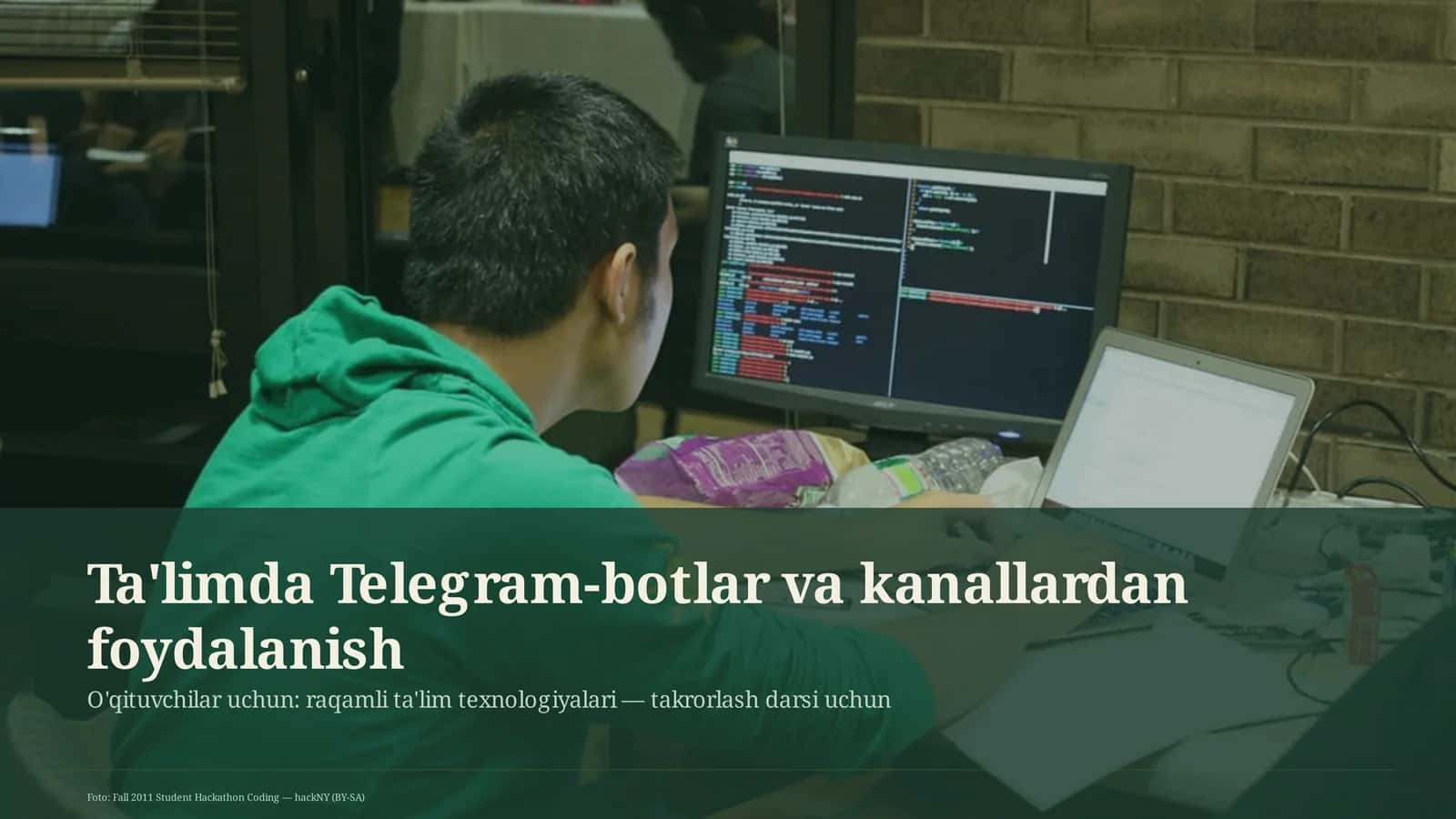 Ta'limda Telegram-botlar va kanallardan foydalanish