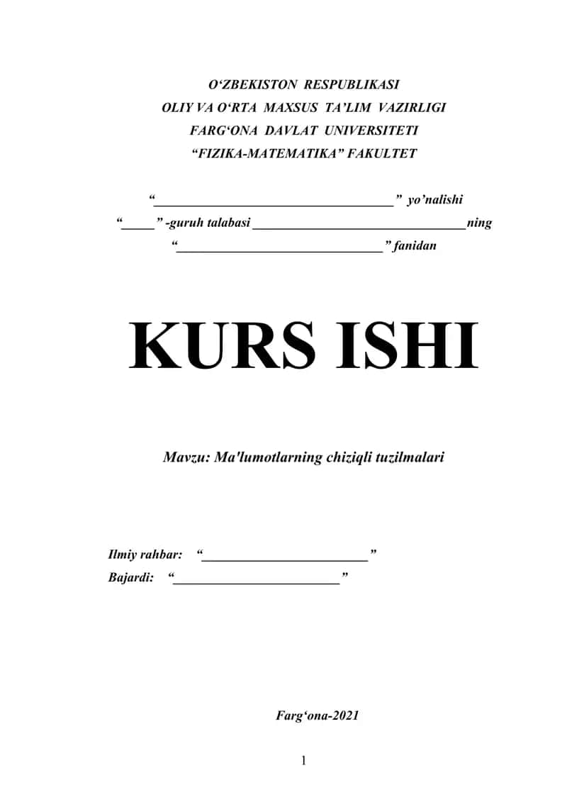 Ma'lumotlarning chiziqli tuzilmalari