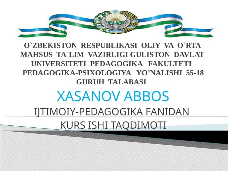 O`SMIRLARDA GIYOHVANDLIKNING SABAB VA OQIBATLARI
