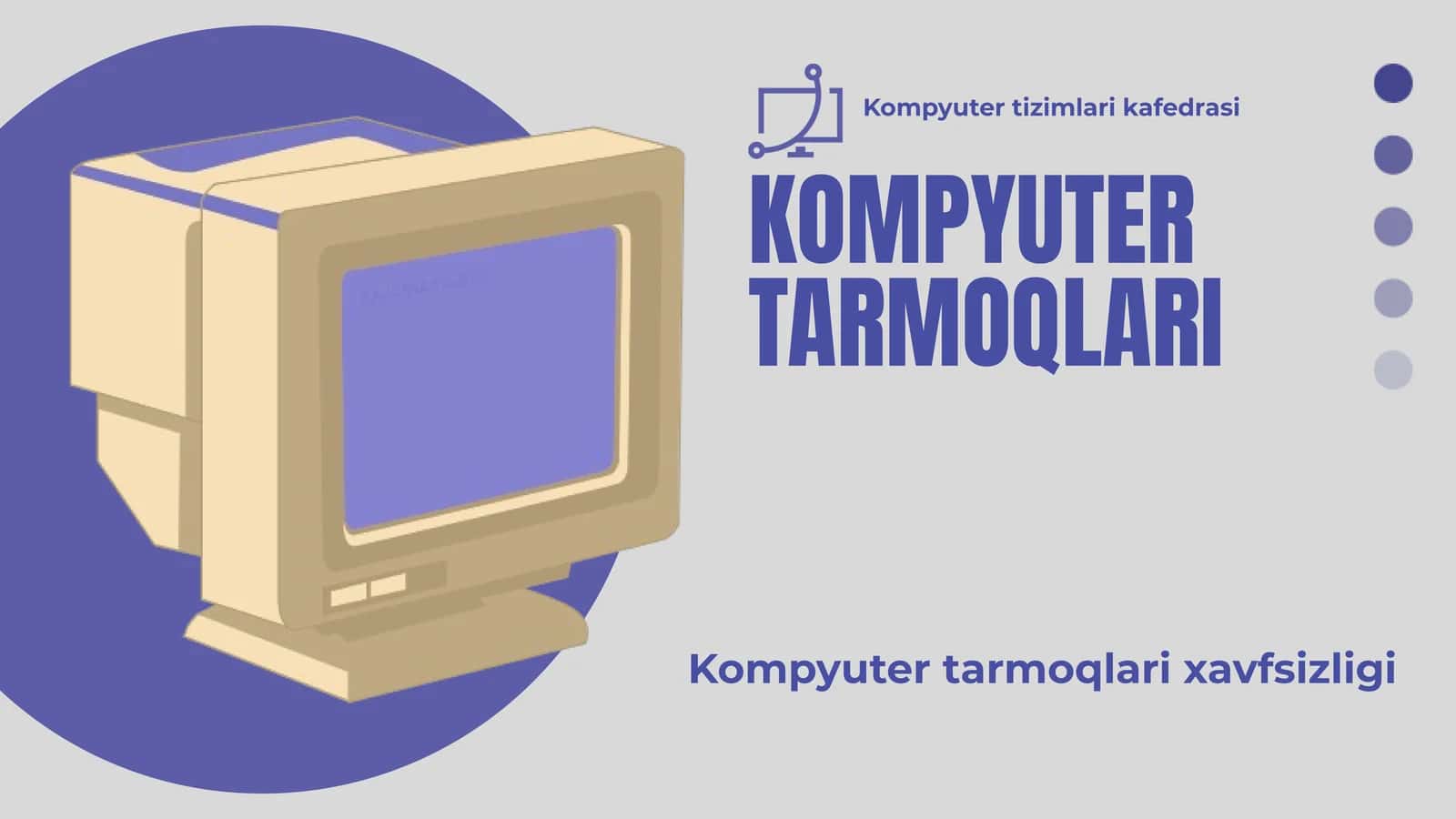 Kompyuter tarmoqlari xavfsizligi 1