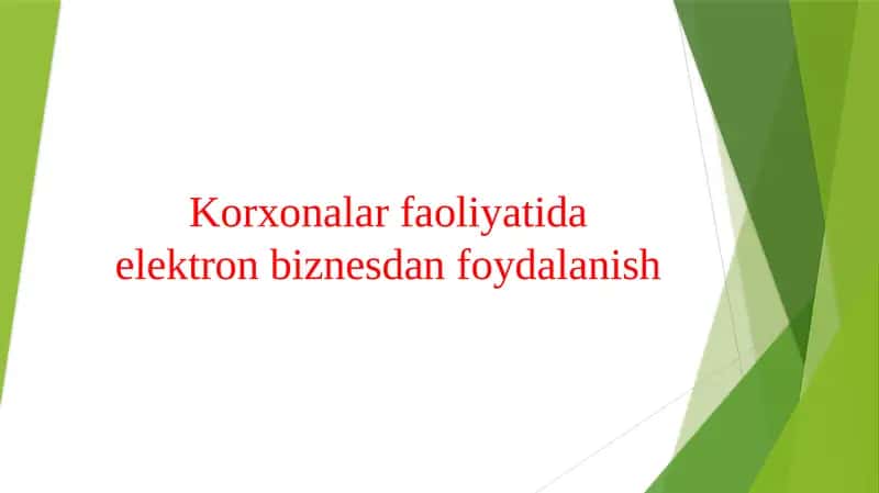 Korxona moliyaviy va iqtisodiy xolatiga umumiy baxo berish