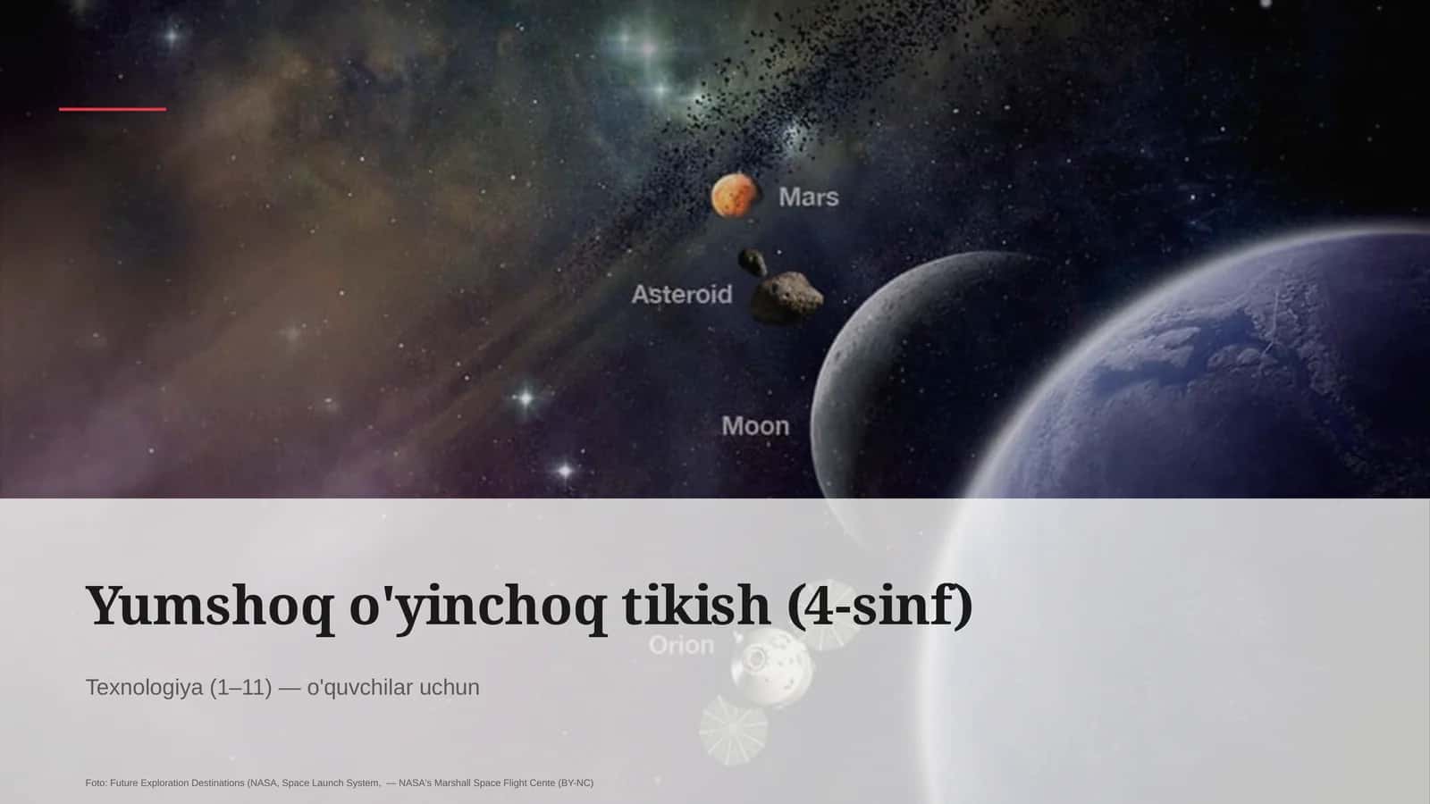 Yumshoq o'yinchoq tikish (4-sinf)
