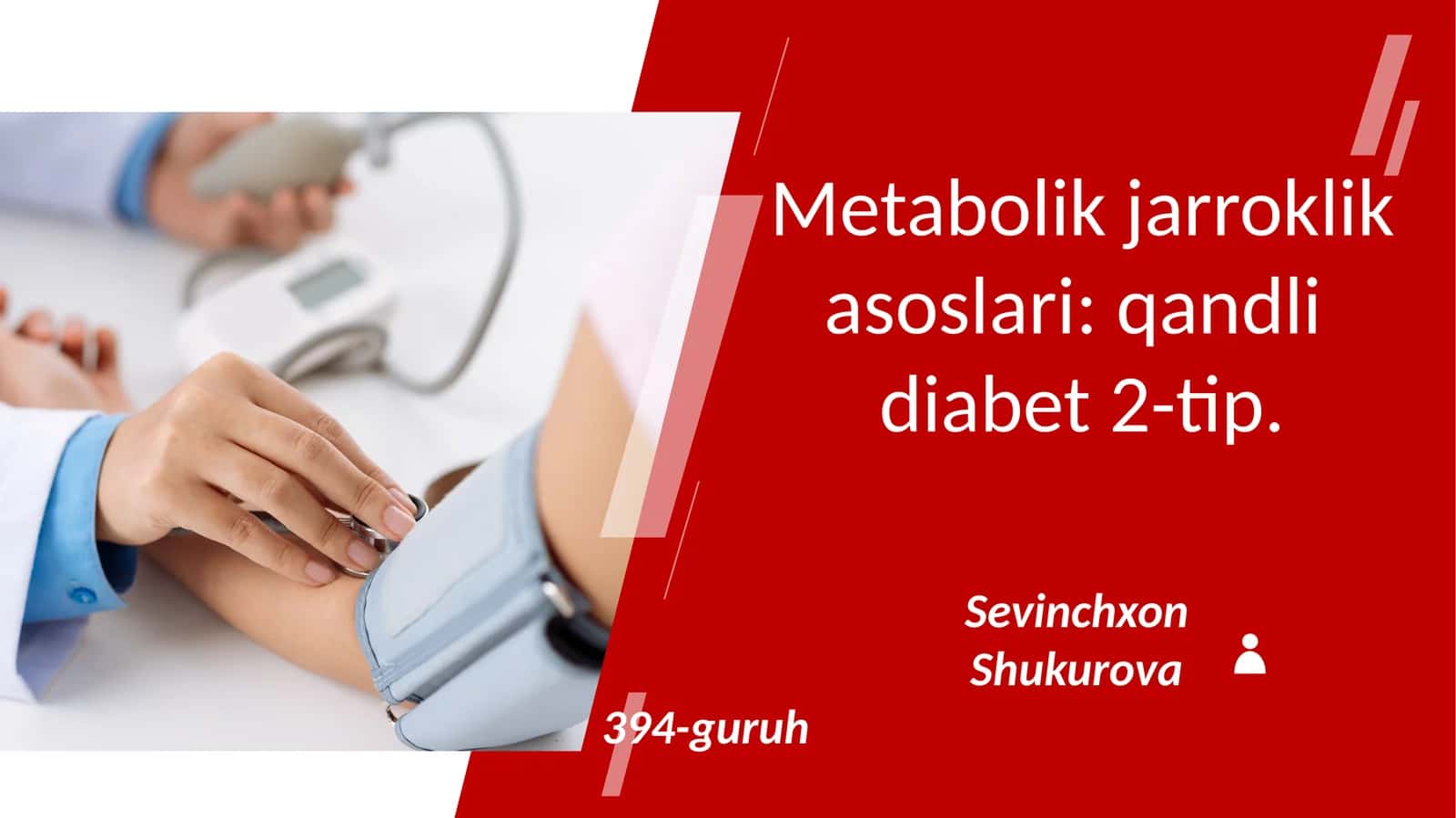 Metabolik jarrohlik asoslari: qandli diabet 2-tip