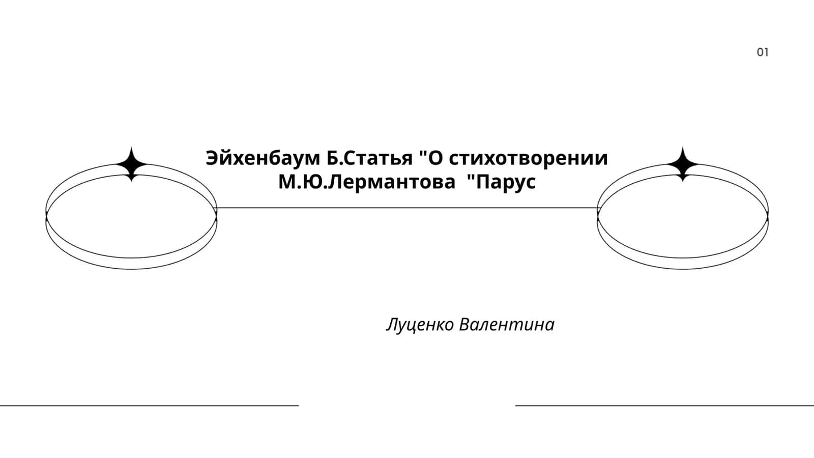 Статья "О стихотворении М.Ю.Лермантова "Парус"