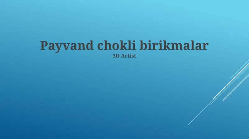 Payvand chokli birikmalar