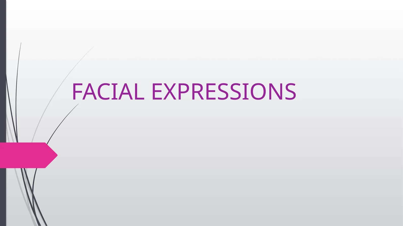 FACIAL EXPRESSIONS
