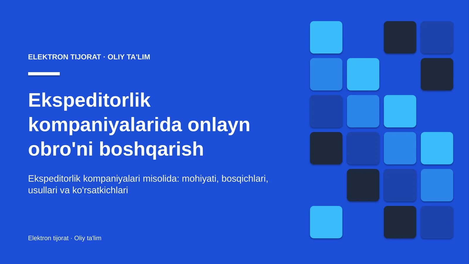ekspeditorlik kompaniyalarida onlayn obro'ni boshqarish 6508