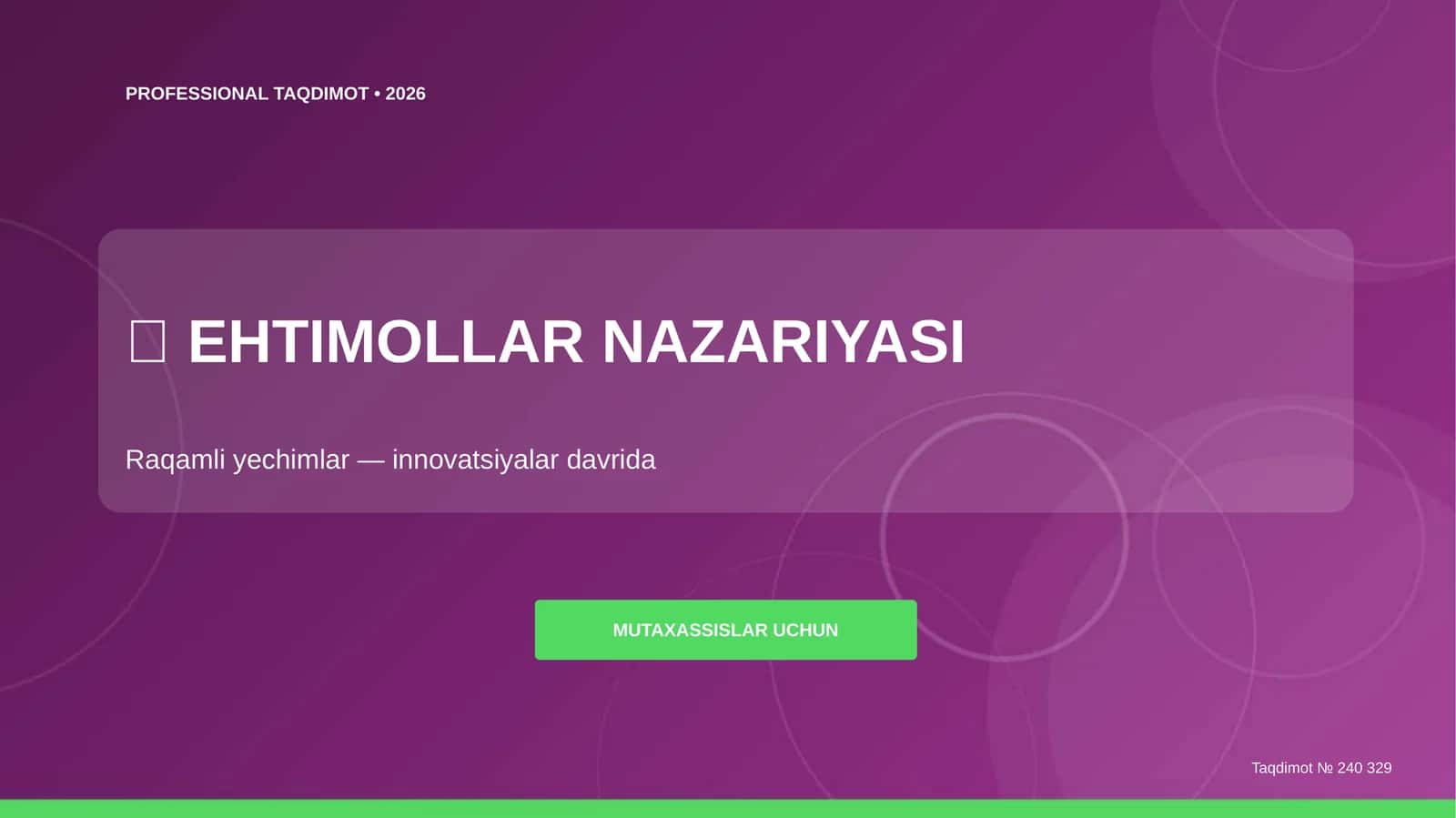EHTIMOLLAR NAZARIYASI