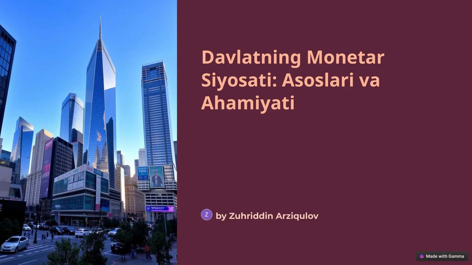 Davlatning Monetar Siyosati: Asoslari va Ahamiyati