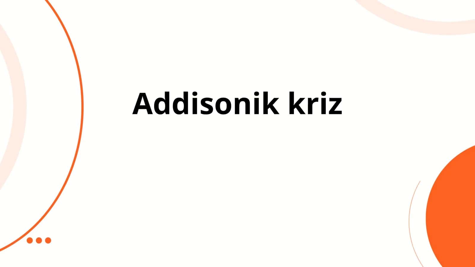 Addisonik kriz