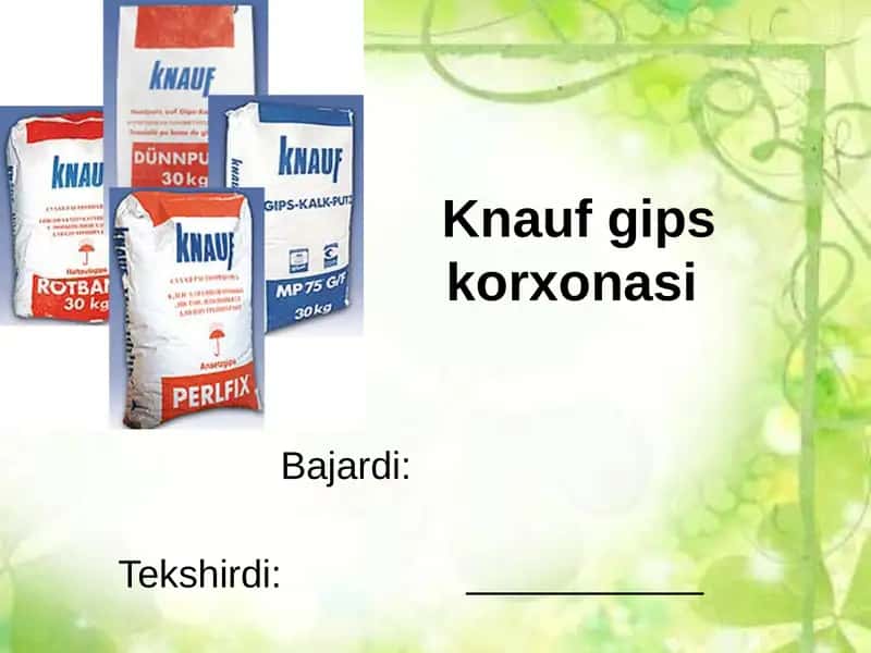 Knauf gips korxonasi
