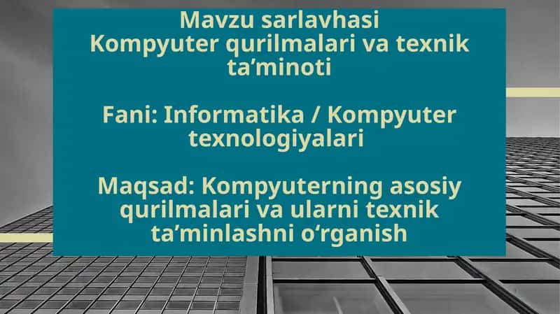 Kompyuter qurilmalari