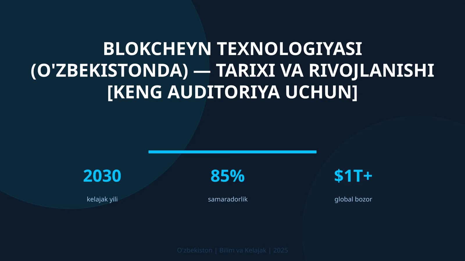 Blokcheyn texnologiyasi (O'zbekistonda) — tarixi va rivojlanishi [keng auditoriya uchun]