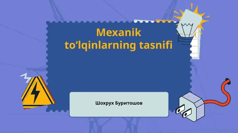 Mexanik to'qlinlarning tasnifi