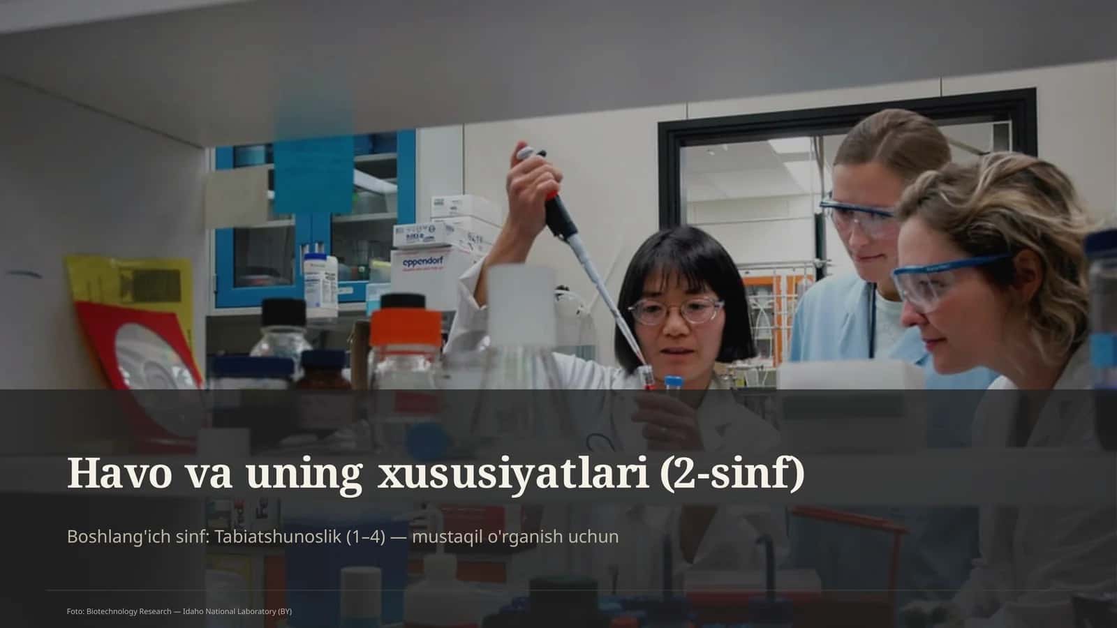 Havo va uning xususiyatlari (2-sinf)