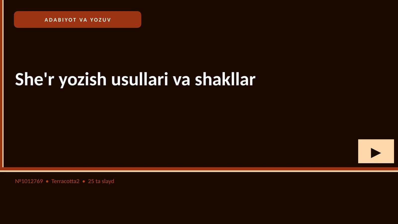She'r yozish usullari va shakllar