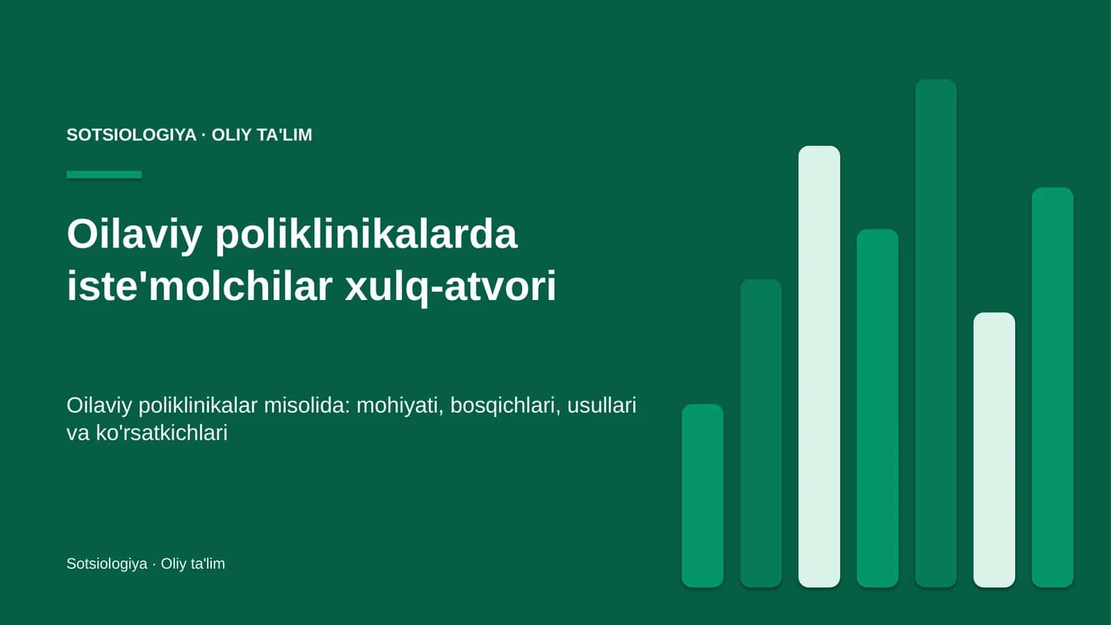 oilaviy poliklinikalarda iste'molchilar xulq atvori 7885