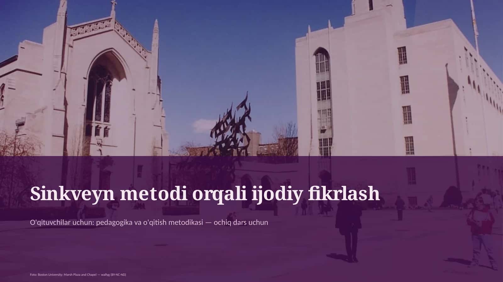 Sinkveyn metodi orqali ijodiy fikrlash
