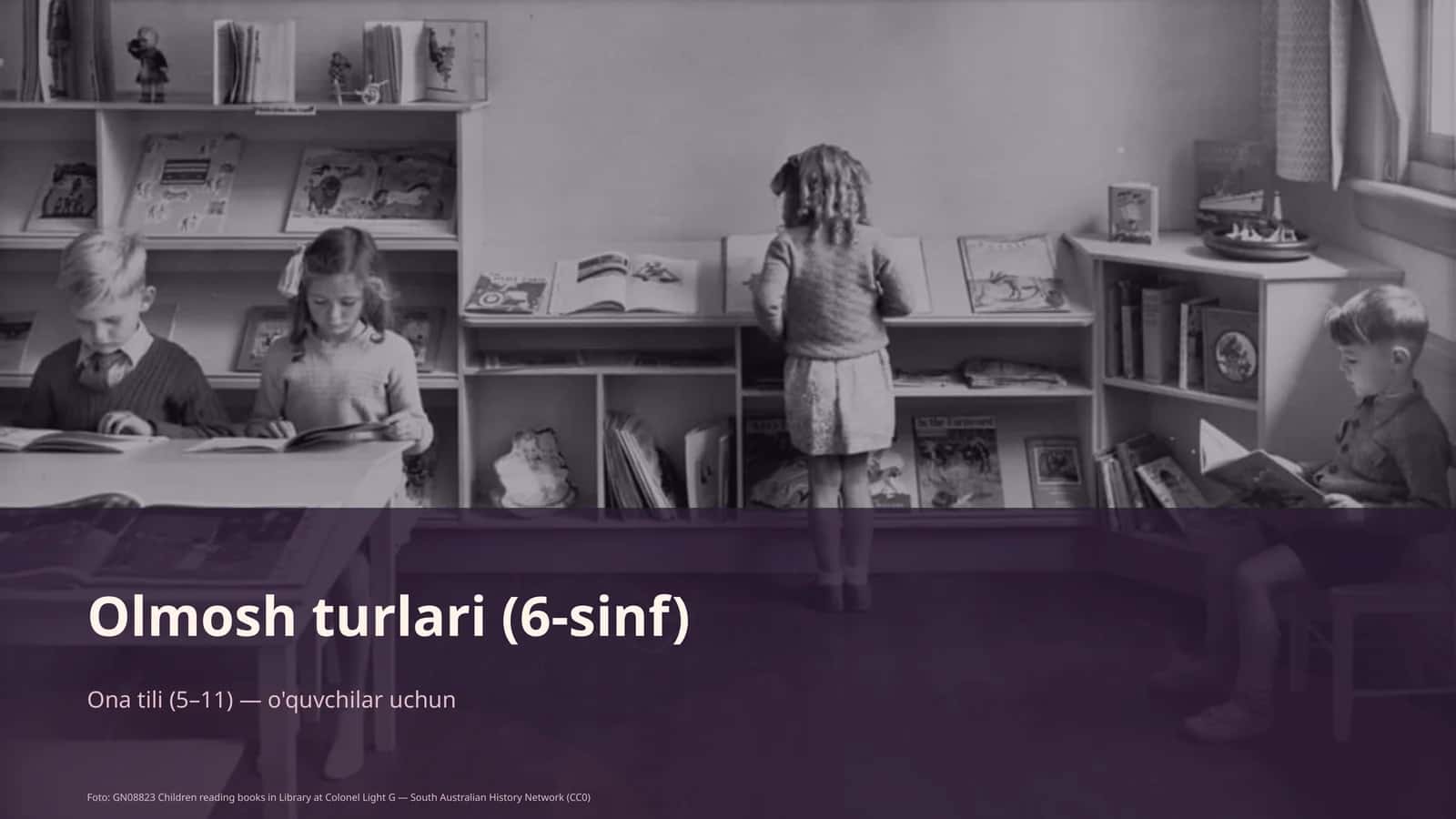 Olmosh turlari (6-sinf)