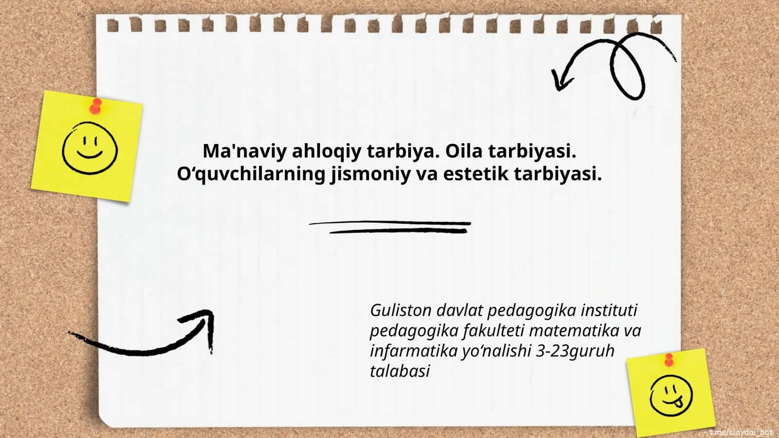 Matematika va Infarmatika Yo‘nalishi