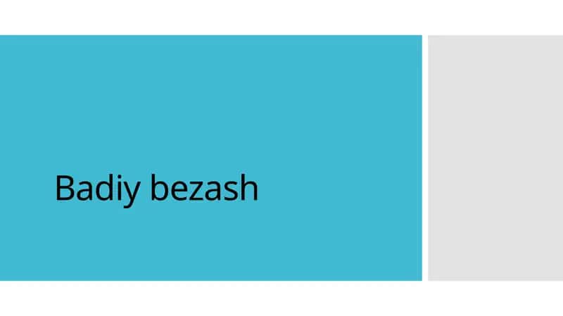 Badiy bezash