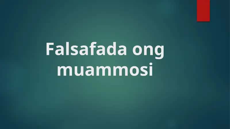 Falsafada ong muammosi