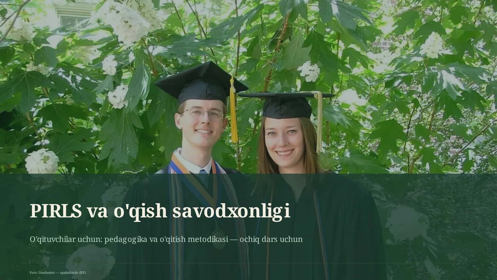 PIRLS va o'qish savodxonligi