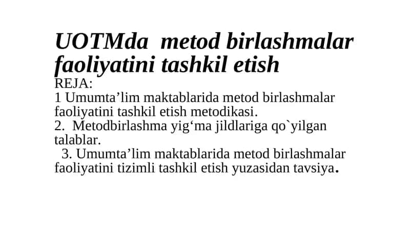 Metodbirlashma yig‘ma jildlari