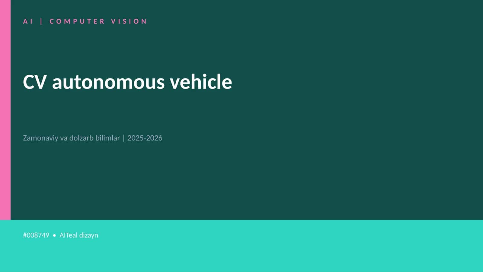 CV autonomous vehicle