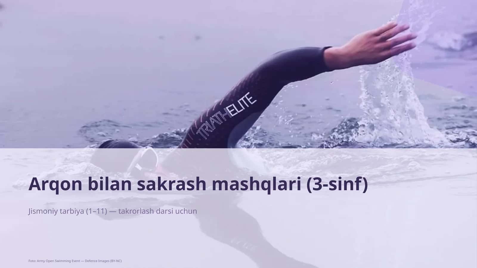 Arqon bilan sakrash mashqlari (3-sinf)