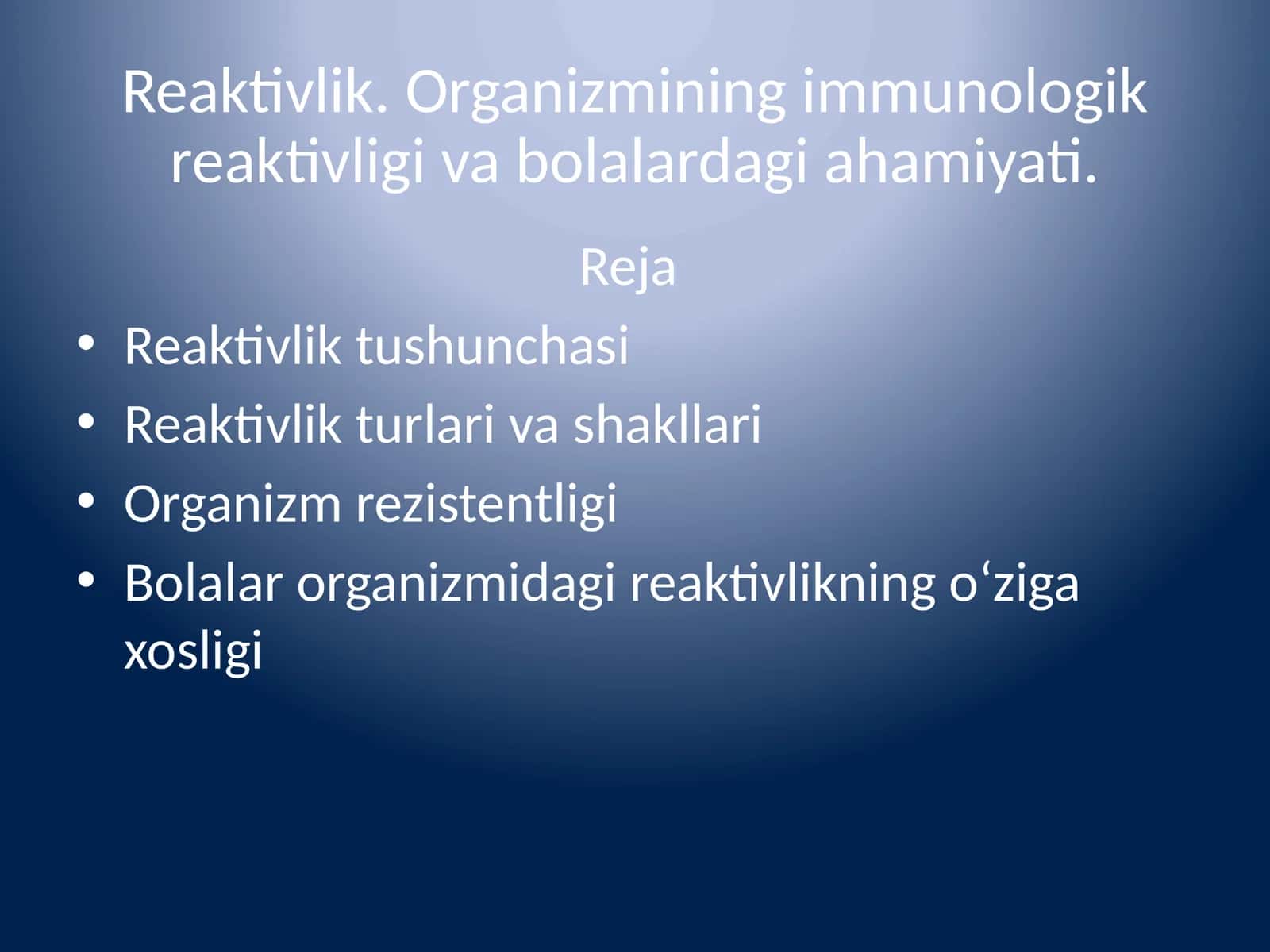 Reaktivlik