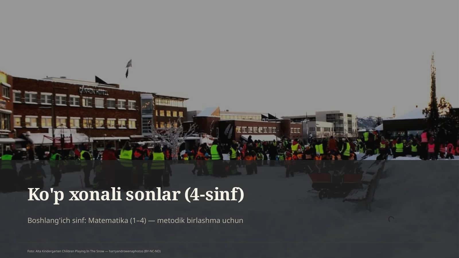 Ko'p xonali sonlar (4-sinf)