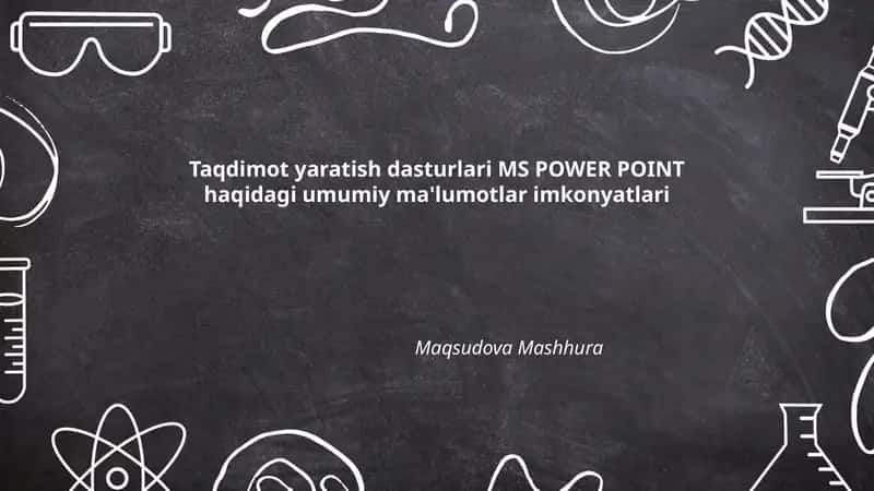 MS PowerPoint Taqdimot Yaratish Dasturlari