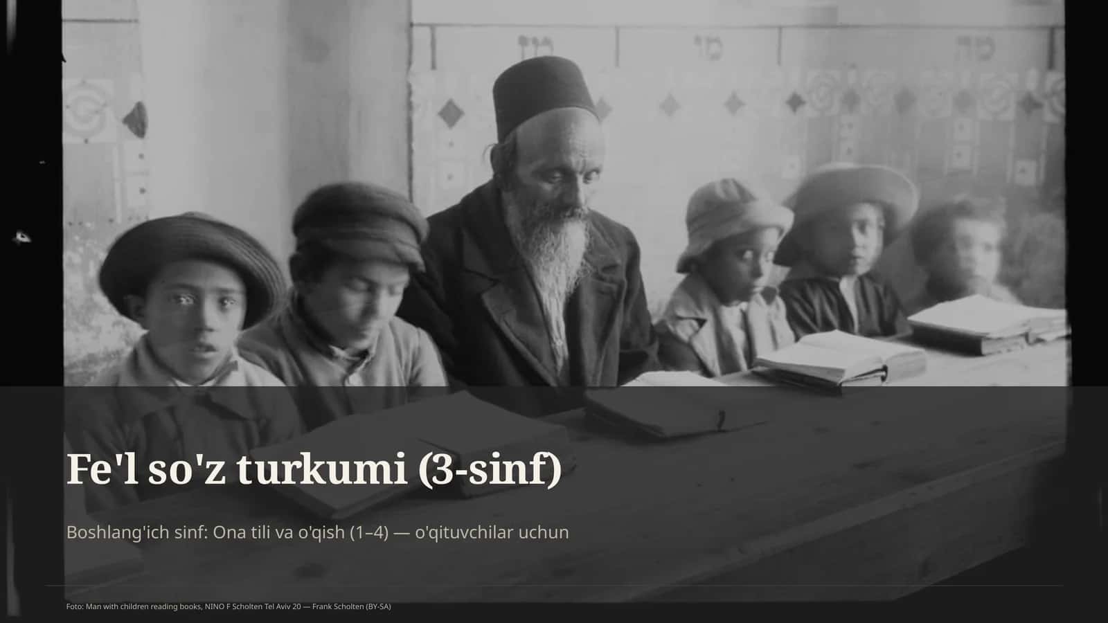Fe'l so'z turkumi (3-sinf)