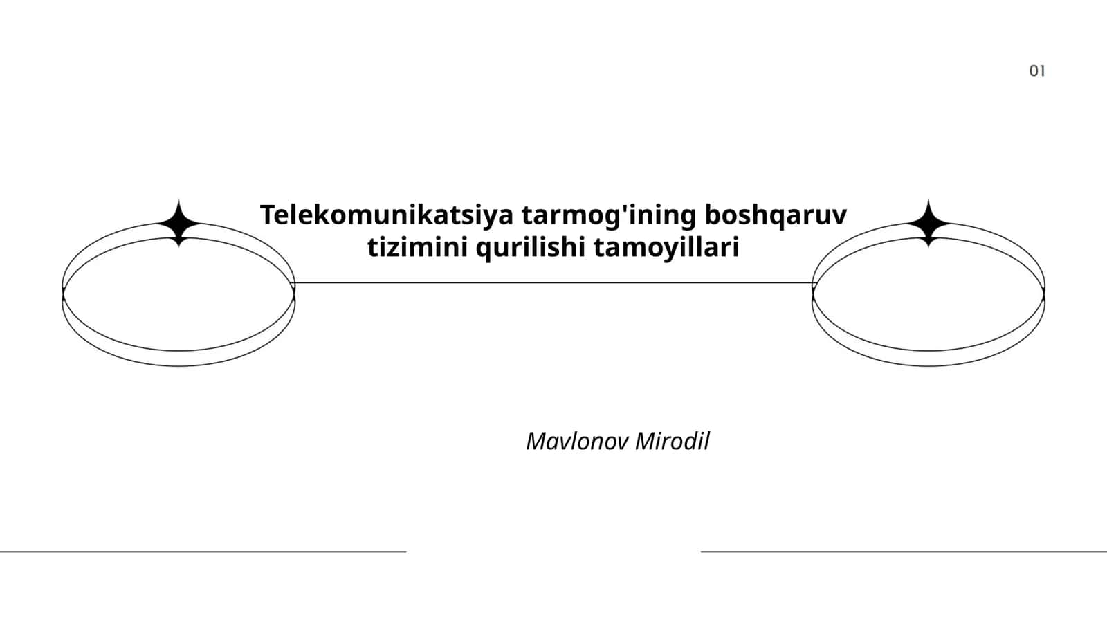 Telekomunikatsiya tarmog'ining boshqaruv tizimini qurilishi tamoyillari
