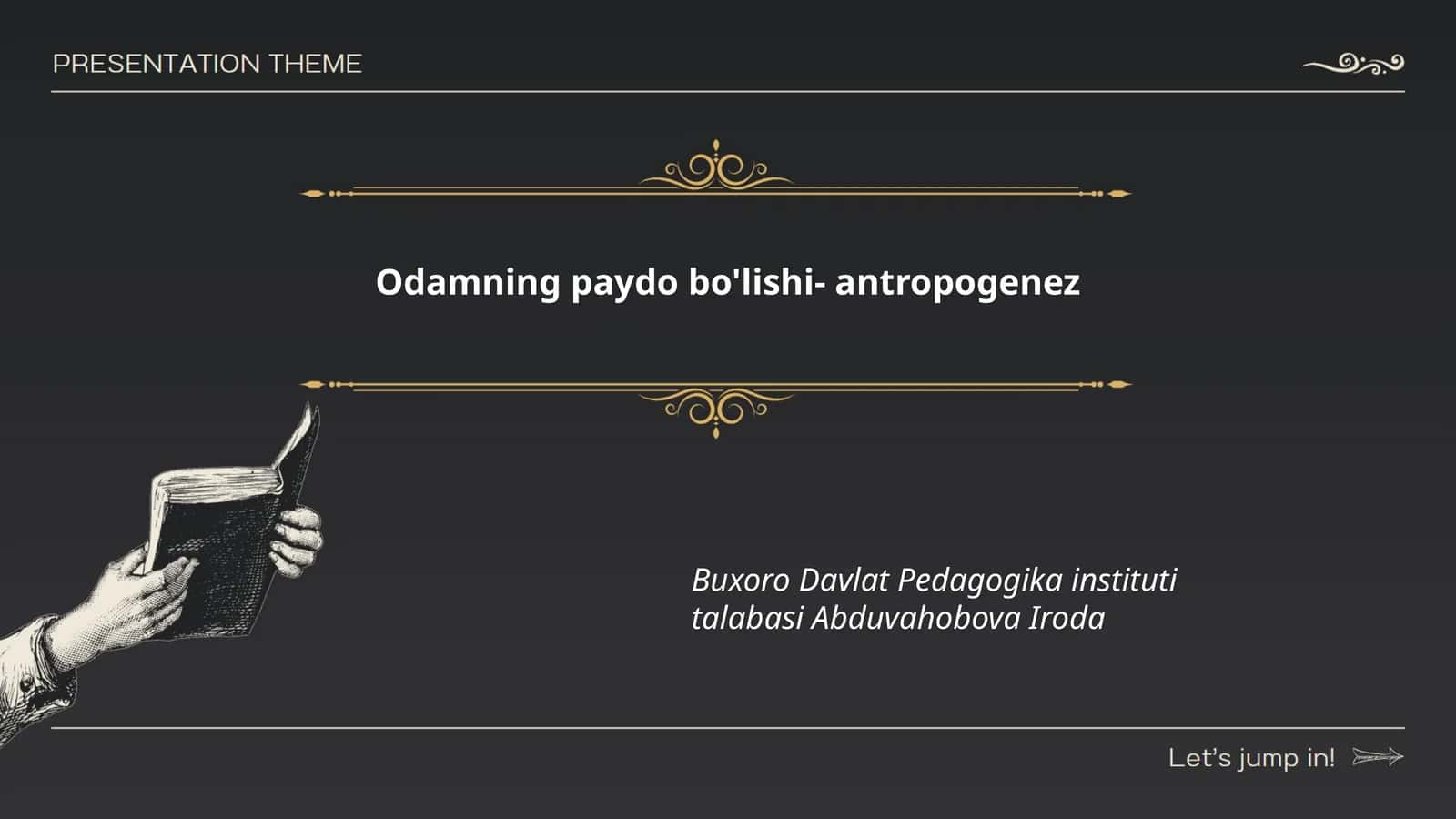 Odamning paydo bo'lishi- antropogenez