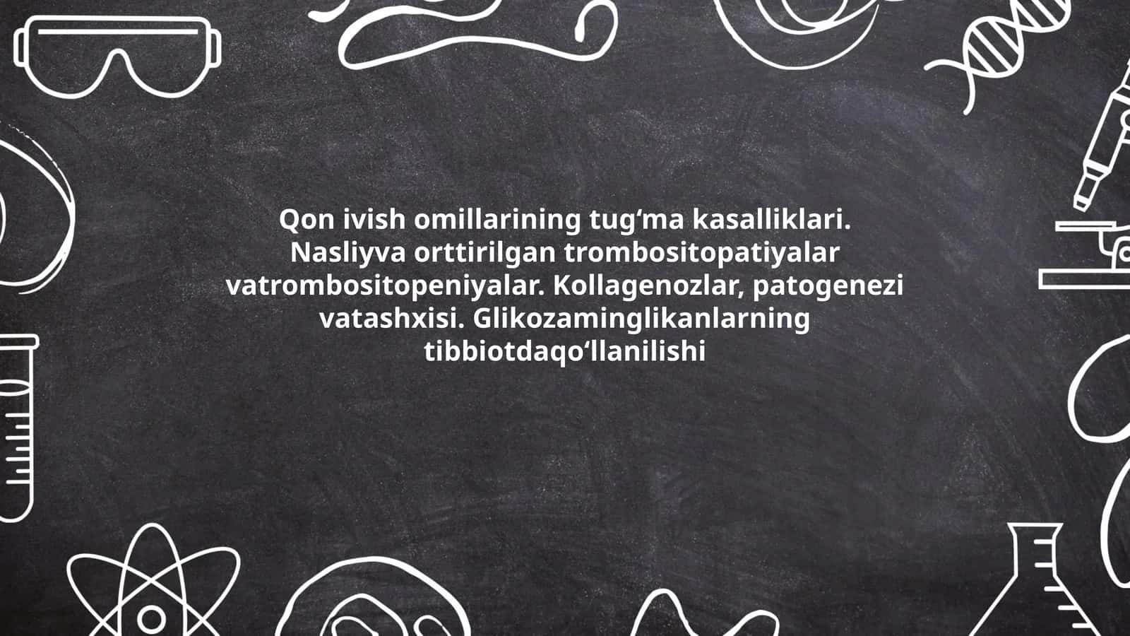 Glikozaminglikanlarning tibbiotdaqo‘llanilishi