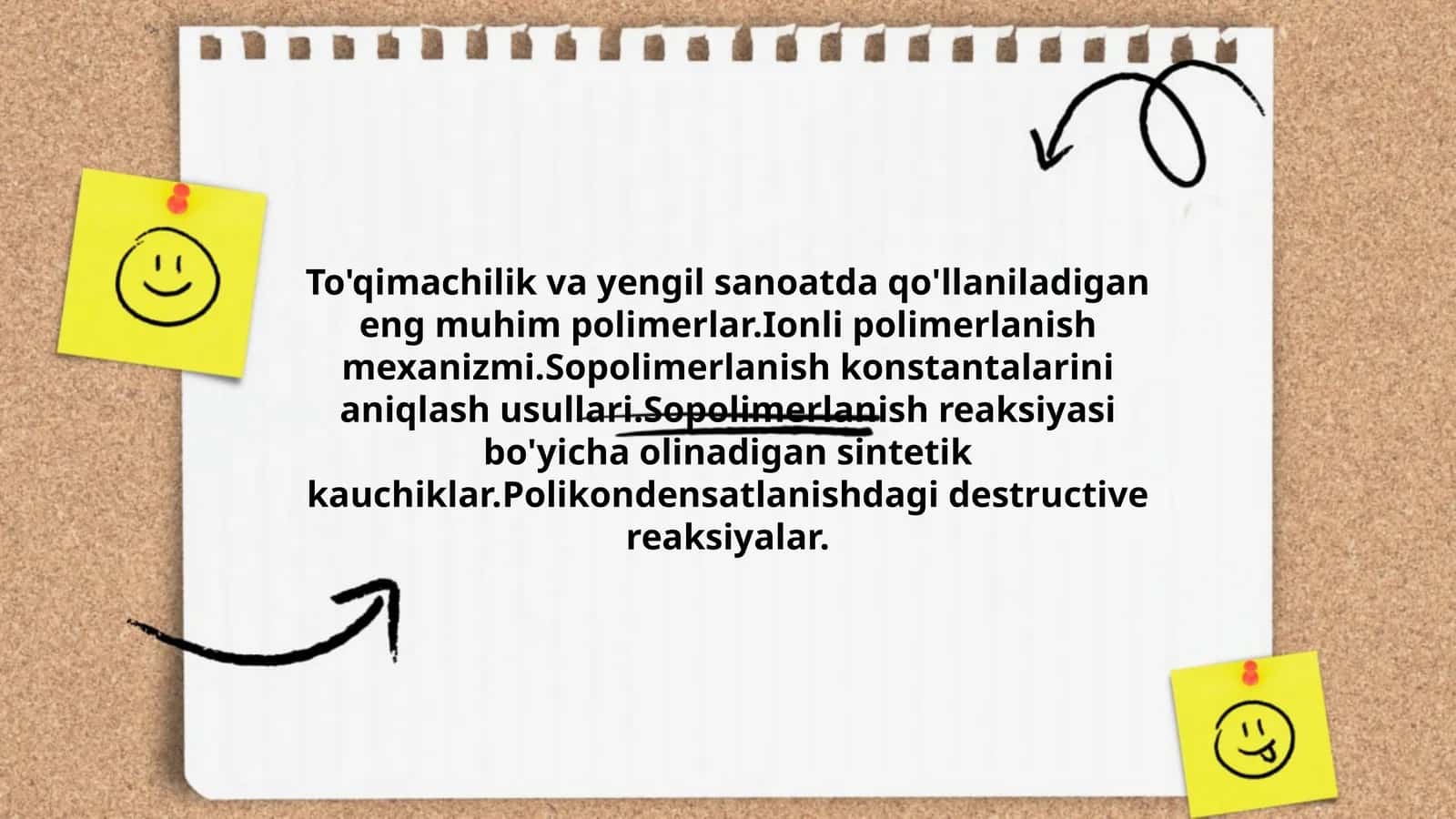 Sopolimerlanish va polikondensatlanish bo'yicha texnika va texnologiya
