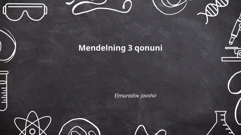 Mendelning 3 qonuni