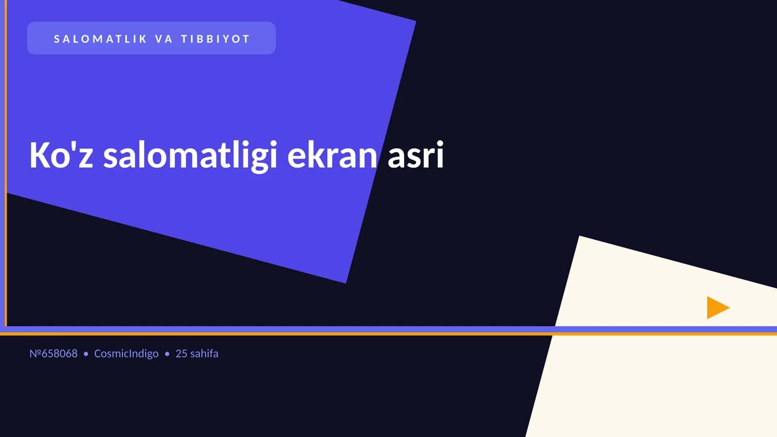 Ko'z salomatligi ekran asri