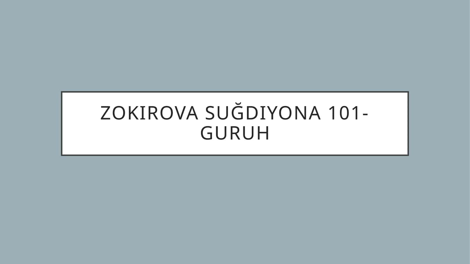 Shaxs tushunchasi