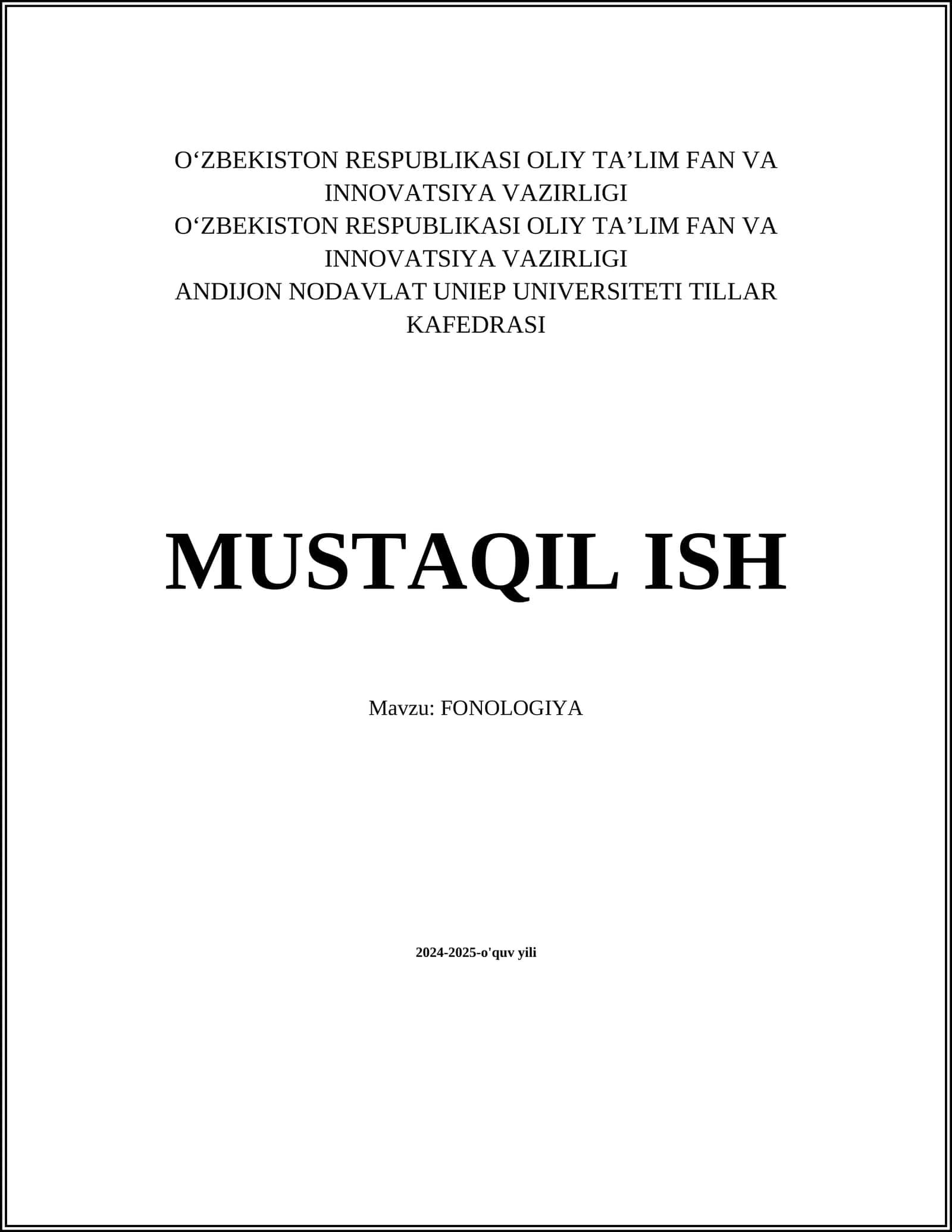 FONOLOGIYA