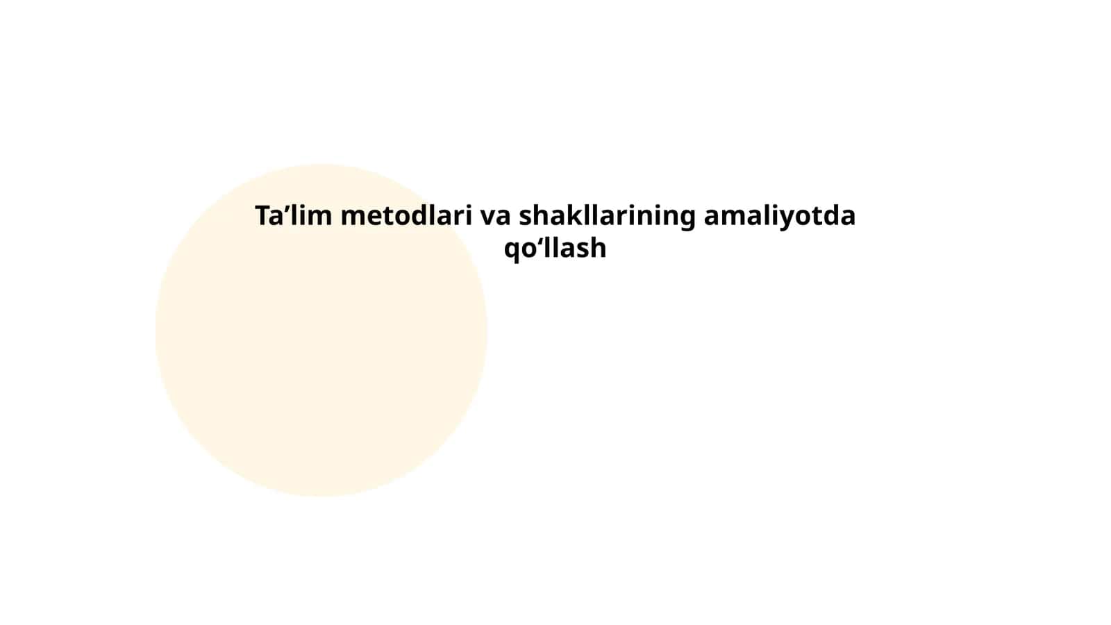 Interfaol ta'lim metodlari
