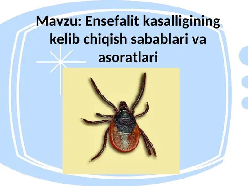 Ensefalit kasalligining kelib chiqish sabablari va asoratlari