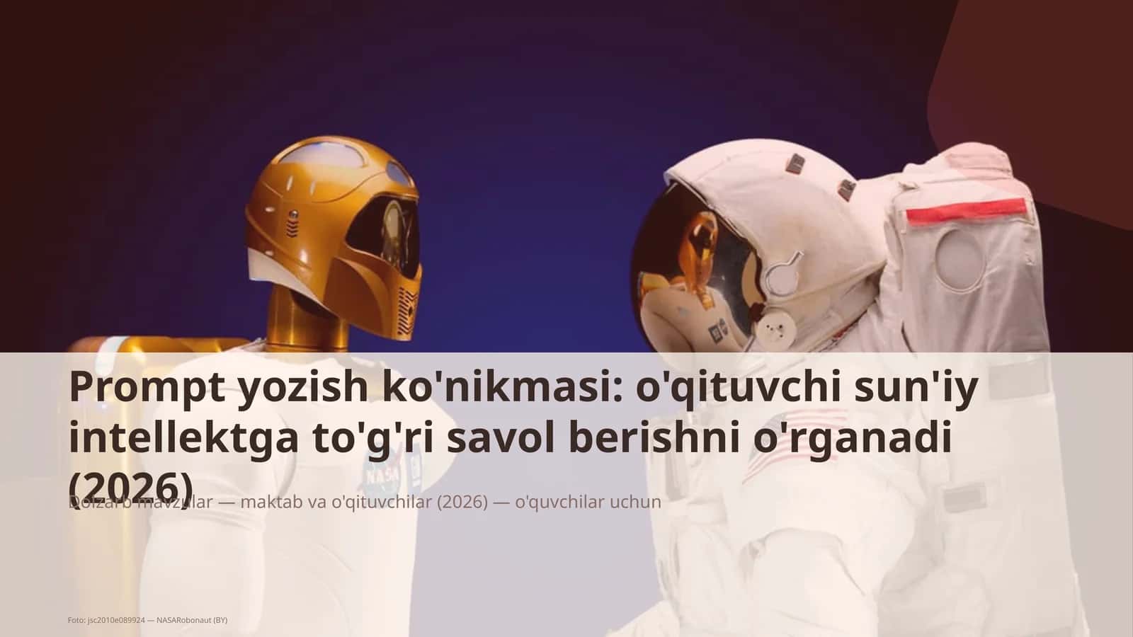 Dolzarb mavzular — maktab va o'qituvchilar (2026) — o'quvchilar uchun