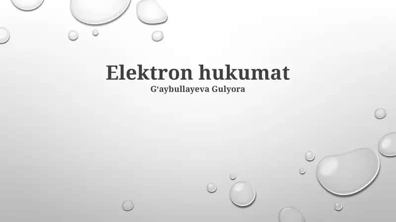 Elektron Hukumat
